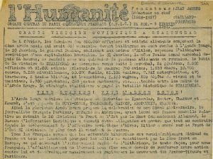 2 - Accélération de la déportation. Armée nazie en déroute 9 S10.PA2 .007 Humanite 5fev1943 p1 copie MRJ MOI