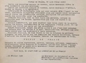 1 - Regroupement de la Résistance juive communiste 15 s11.pa1 .010 mncr 13fev1943 MRJ MOI