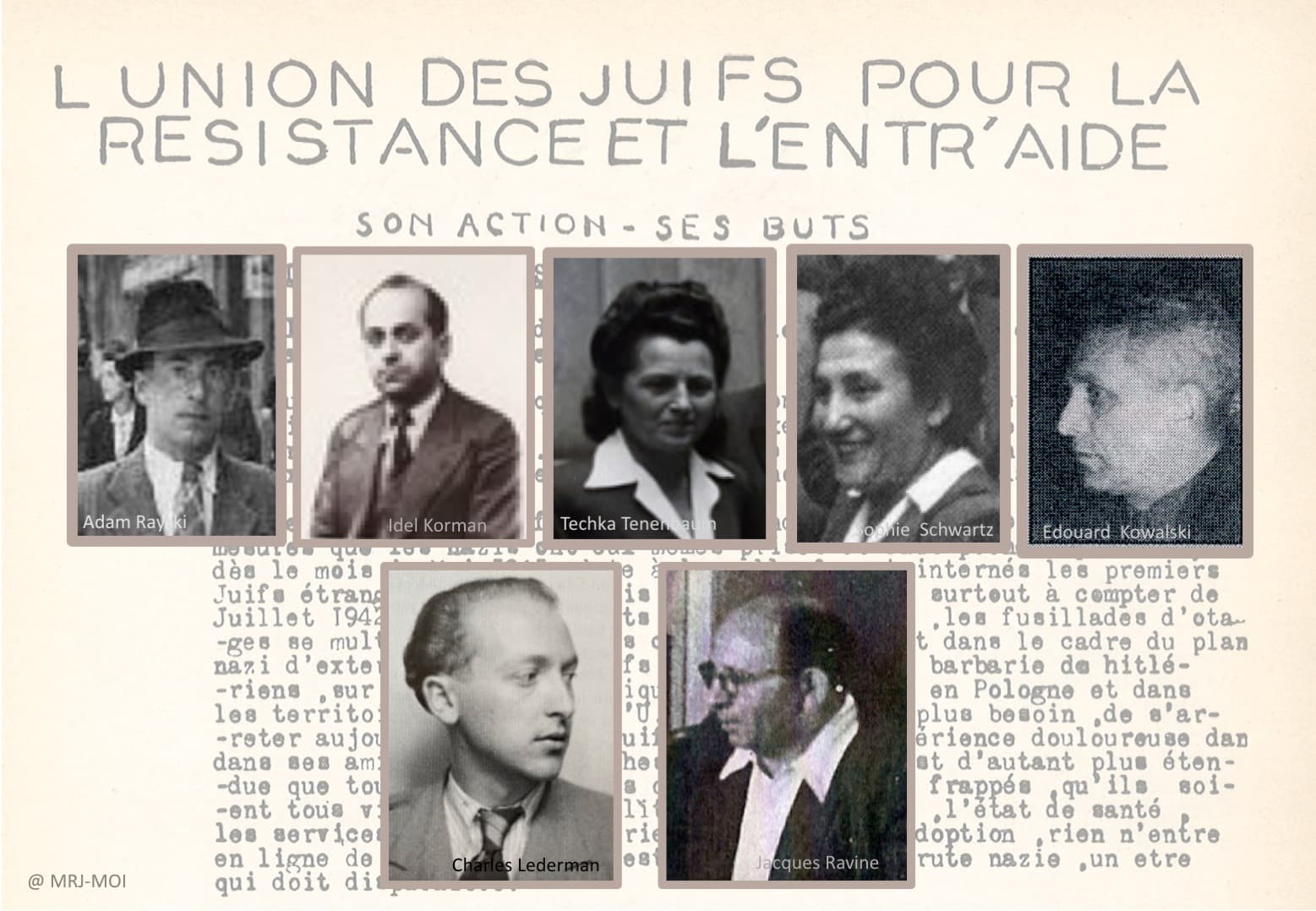 1 - Regroupement de la Résistance juive communiste 49 s11.pa1 .014 creation ujre 1943 mg MRJ MOI