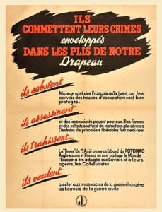 1 - Service du travail obligatoire et propagande 14 s12.pa1 .012 affiche contre resistance mg MRJ MOI