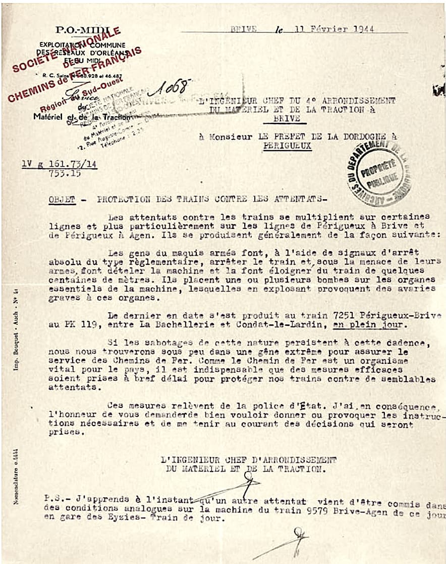 1 - Contre le nazisme et Vichy : convergence des forces 47 s13.pa1 .017 sabotage rail fev44 MRJ MOI