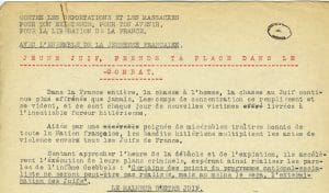 1 - Contre le nazisme et Vichy : convergence des forces 23 s13.pa1 .018 tract ujj extraitp1 MRJ MOI