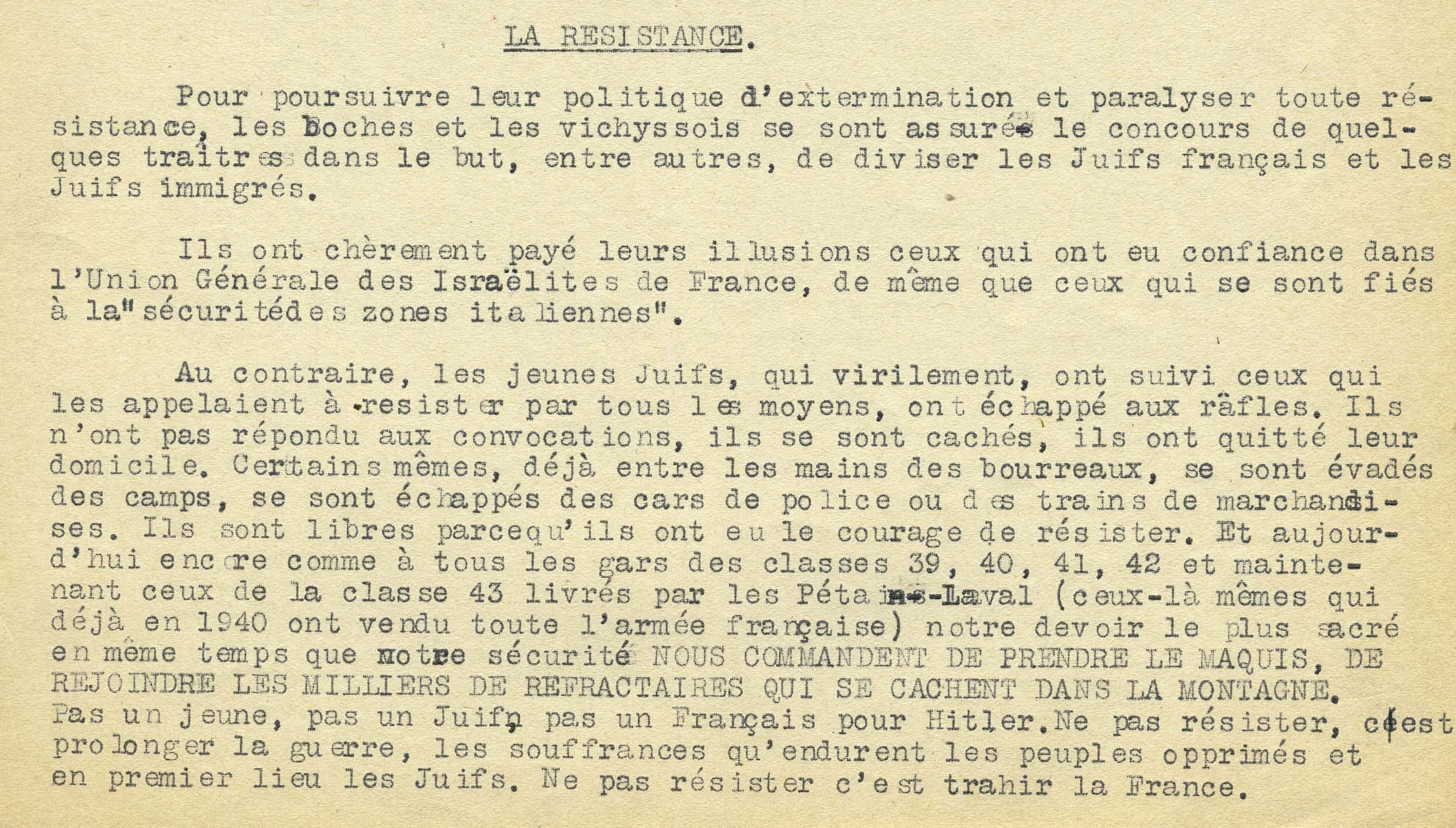 1 - Contre le nazisme et Vichy : convergence des forces 49 MRJ MOI