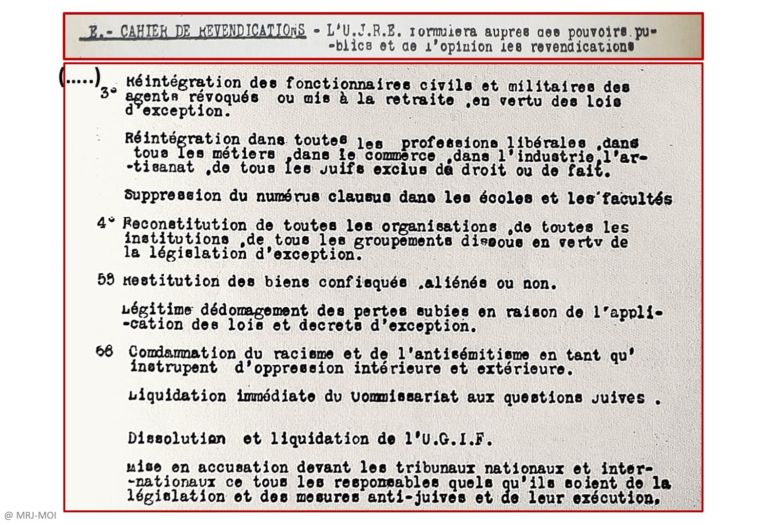 1 - Vers l’insurrection nationale 28 s14.pa1 .003 ujre revendications mg MRJ MOI