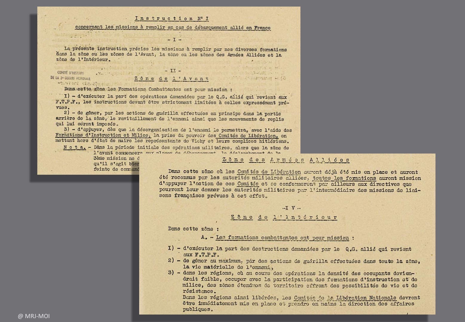 3 - Débarquement allié. Démultiplication des actions de Résistance 28 s14.pa3 .002 instructions ftpf mg MRJ MOI