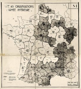 3 - Débarquement allié. Démultiplication des actions de Résistance 4 s14.pa3 .003 carte maquis MRJ MOI