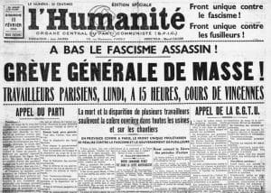 1 - Un front uni contre deux dangers communs 5 s2.pa1 .004 humanite 11fev1934 MRJ MOI