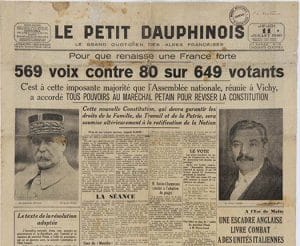 2 - De la collaboration à l’antisémitisme d'État 12 s3.pa2 .009 petit dauphinois 11juil 1940 MRJ MOI