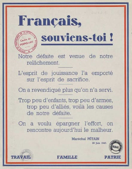 2 - De la collaboration à l’antisémitisme d'État 43 s3.pa2 .012 affi.rev .nationale juin 1940 MRJ MOI