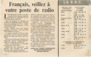 3 - Actions clandestines de la section juive de la M.O.I. 8 s3.pa3 .005 radio londres m.glleclerc 1940 MRJ MOI