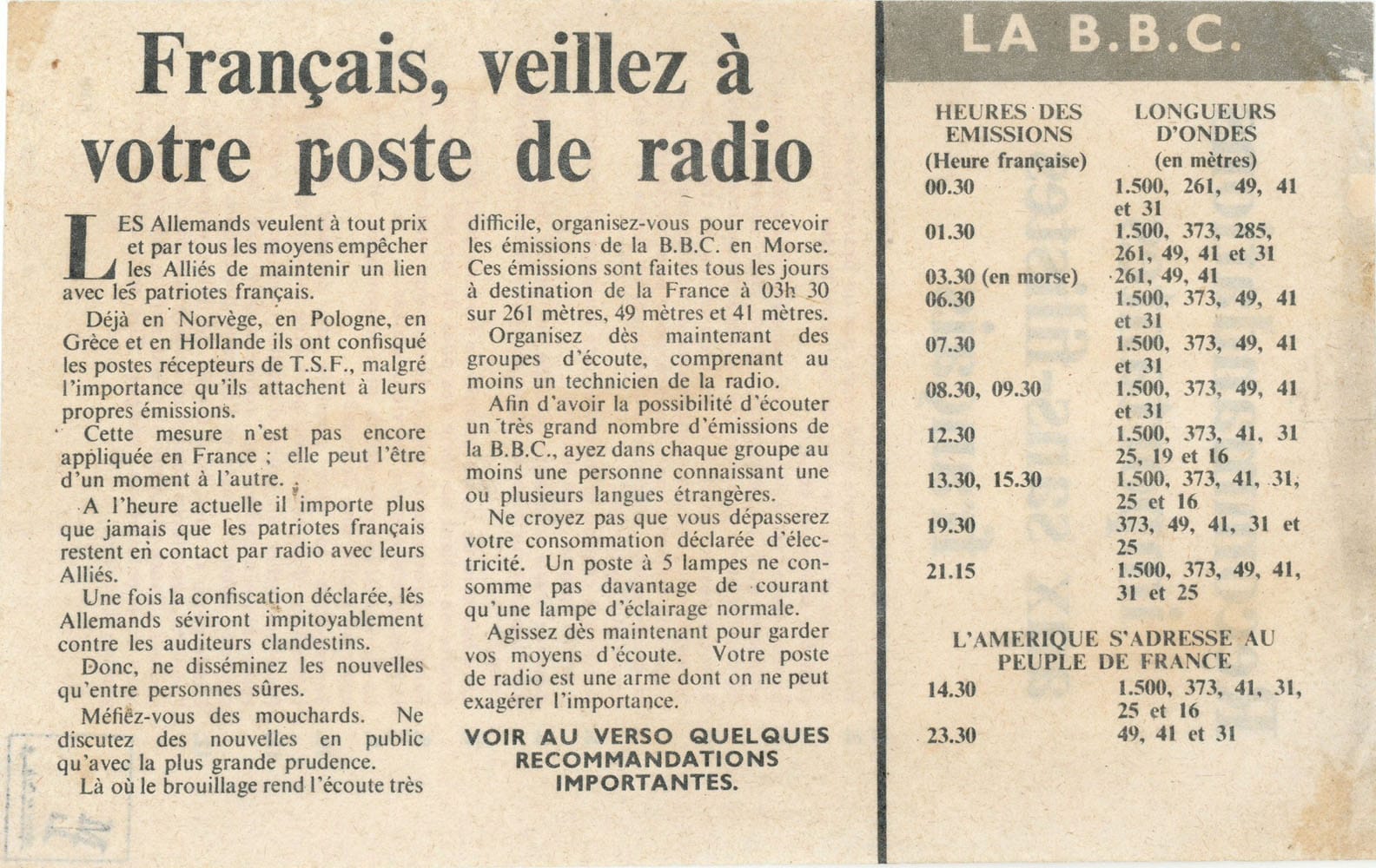 3 - Actions clandestines de la section juive de la M.O.I. 31 s3.pa3 .005 radio londres m.glleclerc 1940 MRJ MOI