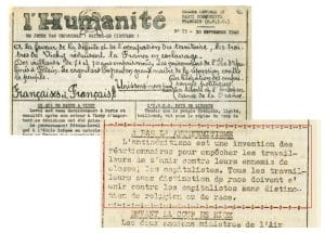 3 - Actions clandestines de la section juive de la M.O.I. 9 s3.pa3 .006 humanite 10sept 1940 MRJ MOI