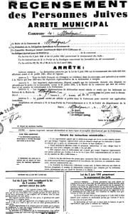 4 - Second statut des Juifs 11 s4.pa4 .008 recensement juifs dordogne min MRJ MOI