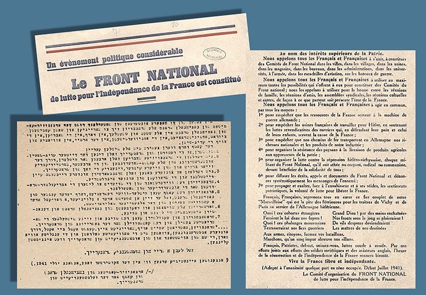 2 - Résistance armée, Résistance civile 36 s5.pa2 .014 resolution front nat juil1941.mg MRJ MOI