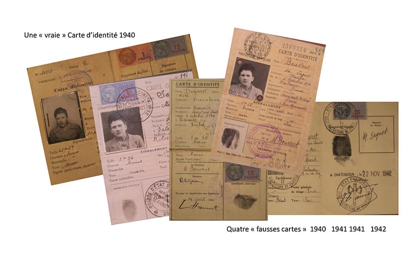 2 - Résistance armée, Résistance civile 37 s5.pa2 .016 pele mele faux papiers MRJ MOI