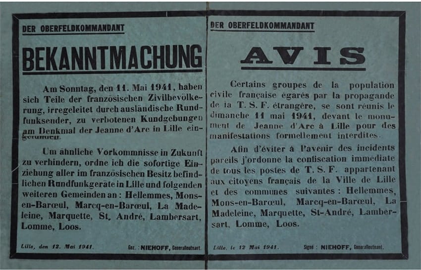 3 - Manifestations anti-hitlériennes et répression 30 s5.pa3 .002 confisc.tsf nord mai1941 MRJ MOI