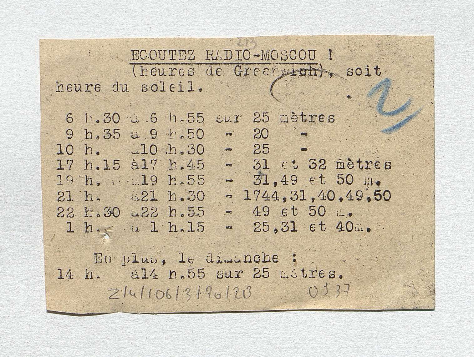 3 - Manifestations anti-hitlériennes et répression 34 s5.pa3 .004 ecouter radio moscou 1941 MRJ MOI