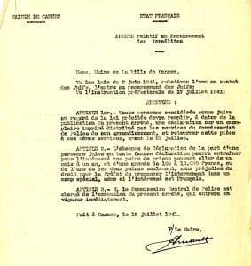 3 - Manifestations anti-hitlériennes et répression 12 s5.pa3 .007 juifs sanction 18juil1941 MRJ MOI