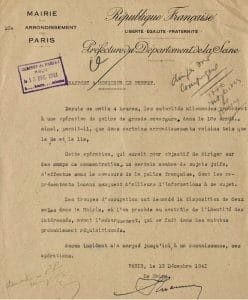 2 - Nouveau palier dans la politique de terreur 28 s7.pa2 .009 arrestations paris10e 12dec1941 min MRJ MOI