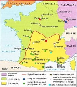 2 - Nouveau palier dans la politique de terreur 7 s7.pa2 .012 carte camps internement sud 1941 min MRJ MOI