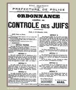 2 - Nouveau palier dans la politique de terreur 31 s7.pa2 .013 ordonnance controle juif mg min MRJ MOI