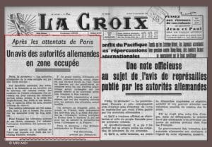 2 - Nouveau palier dans la politique de terreur 38 s7.pa2 .021 la croix 16dec 1941.mg min MRJ MOI