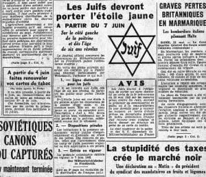 3 - L'appel de « Solidarité » – la Rafle du Vel’d’Hiv 3 s8.pa3 .002 etoile le matin 1juin 1942 min MRJ MOI