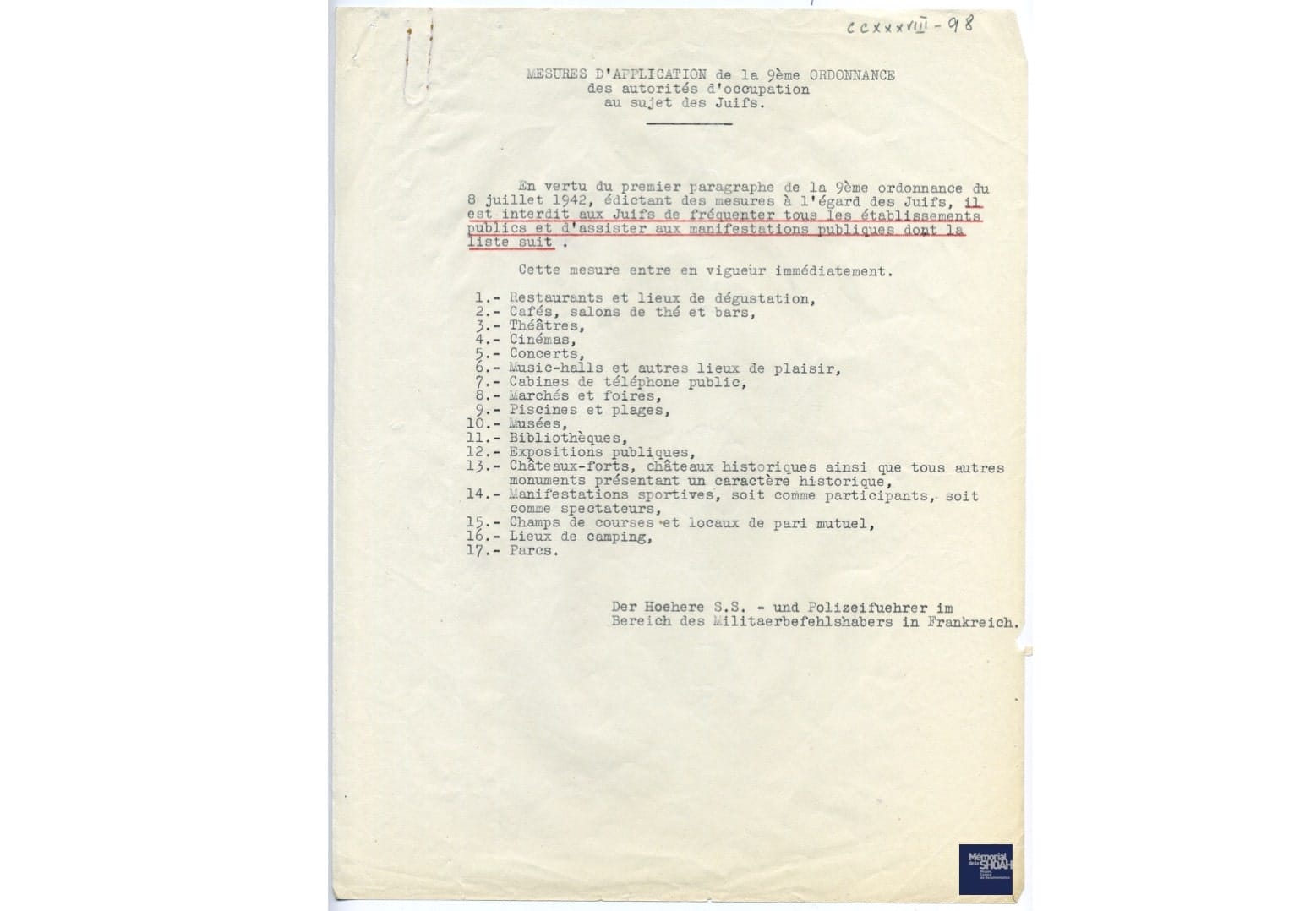 3 - L'appel de « Solidarité » – la Rafle du Vel’d’Hiv 41 s8.pa3 .004 lieux interdits juifs1942 ccxxxviii 98 min MRJ MOI