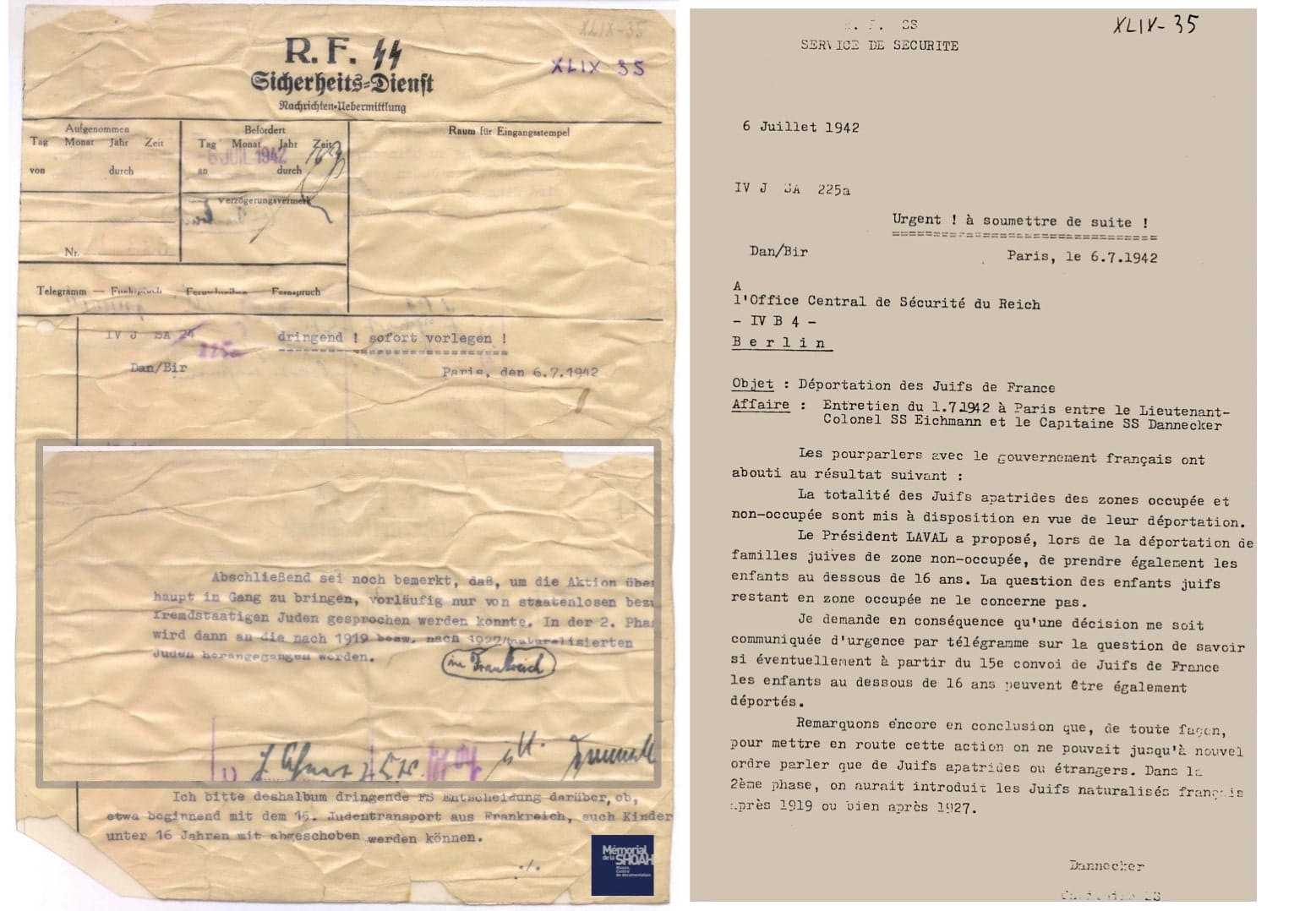 3 - L'appel de « Solidarité » – la Rafle du Vel’d’Hiv 51 s8.pa3 .015 instruct.rafle 4 juil42 xxvi 38 min MRJ MOI